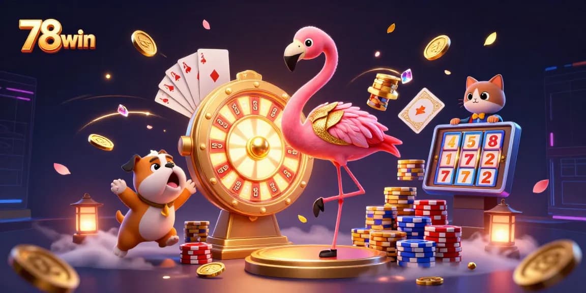 Engage in exhilarating gaming action at 78win with dynamic prizes and animated characters.