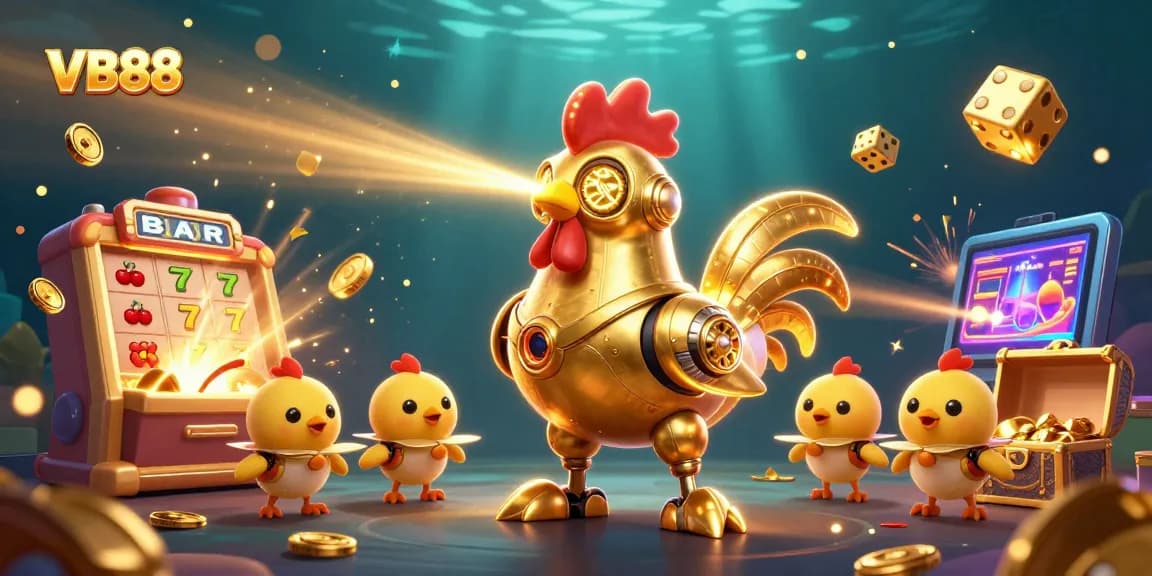 Experience the thrill at VB88 with dynamic slots and exciting jackpots in an immersive casino scene.