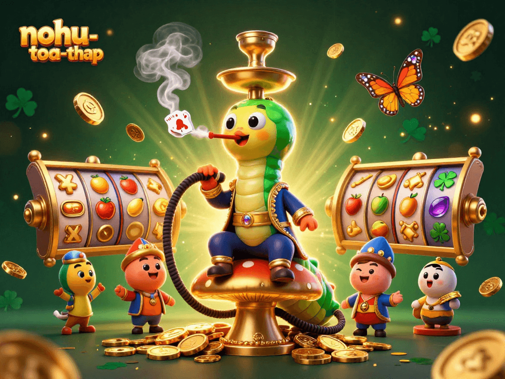 Experience excitement in nohu-toa-thap with immersive slot action featuring a whimsical caterpillar master.