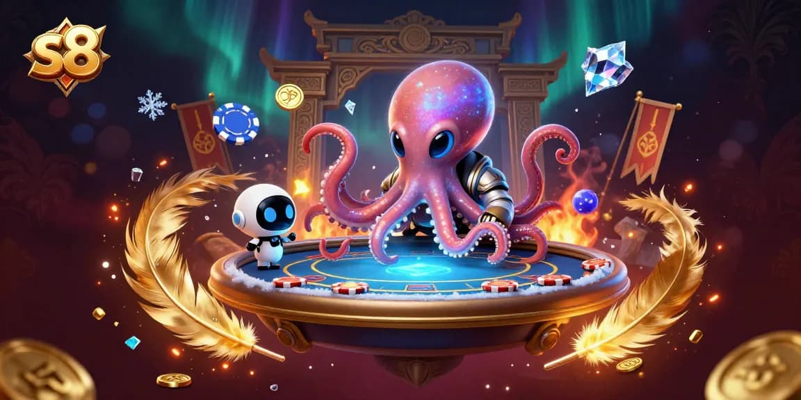 S8 provides an intergalactic poker experience with vibrant colors and exciting gameplay elements.