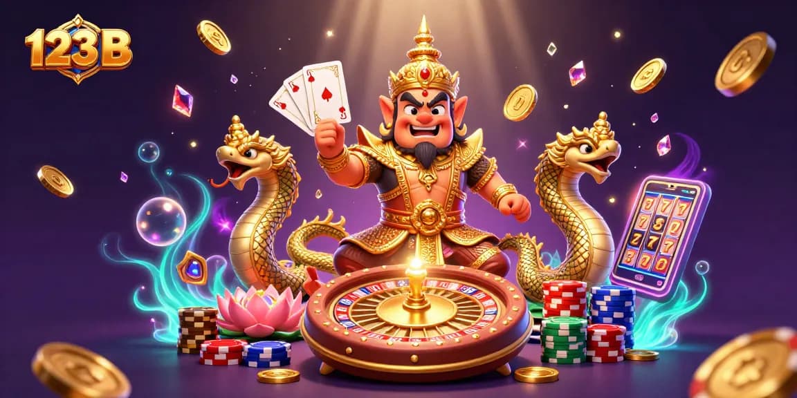 Bet big with 123 B as you spin the roulette wheel and win sparkling jackpots.