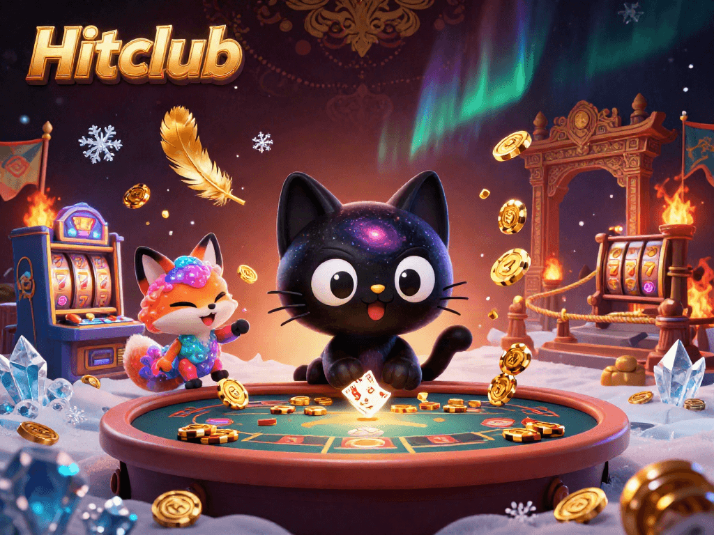 Experience Hitclub's thrilling cosmic casino with dynamic gameplay and vibrant characters.