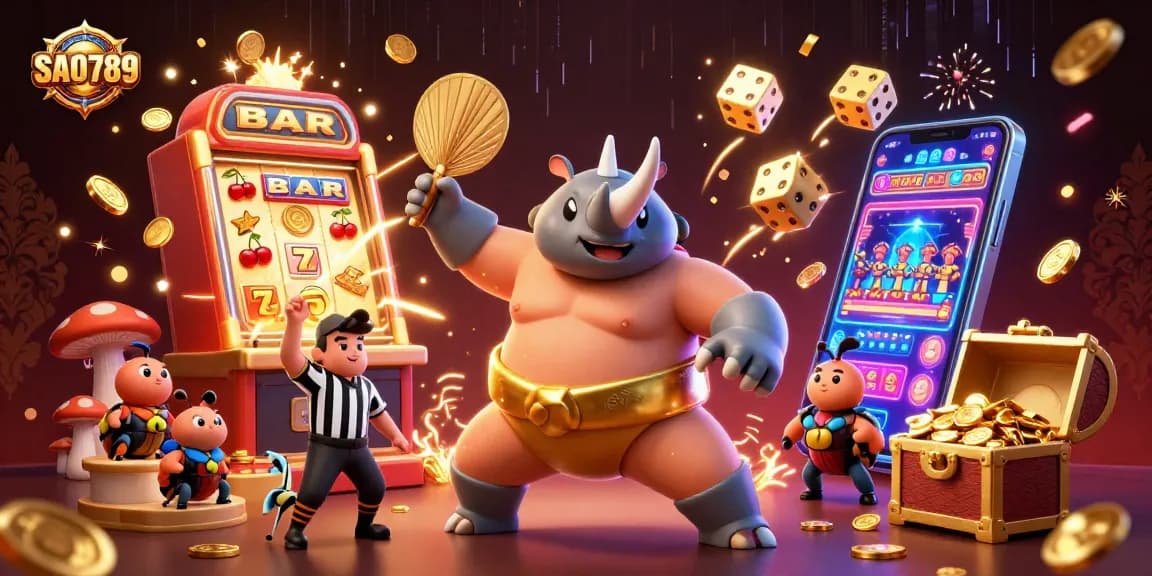 Shoot coins and experience jackpots at SAO789, featuring vibrant online casino action.