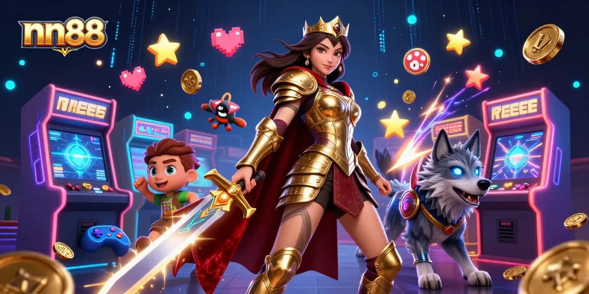 Experience thrilling gameplay at nn88 with vibrant characters and dynamic casino elements.