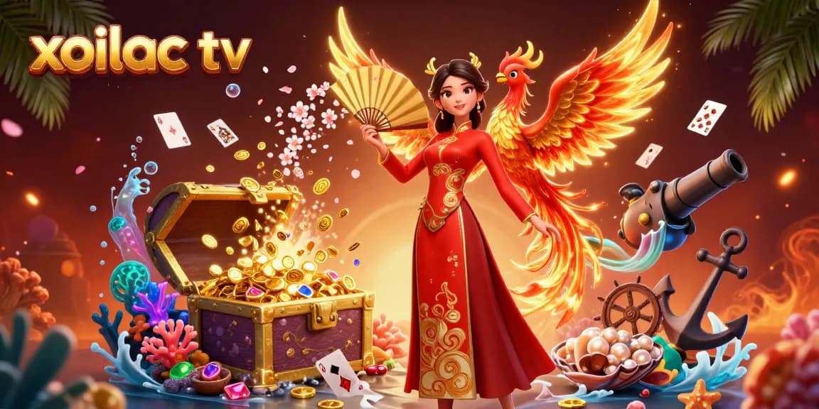 Engage with the thrilling world of gambling at Xoilac TV featuring dynamic characters and vibrant visuals.