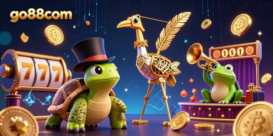 Experience exciting wins with go88com at the vibrant online casino, featuring festive characters and engaging gaming elements.
