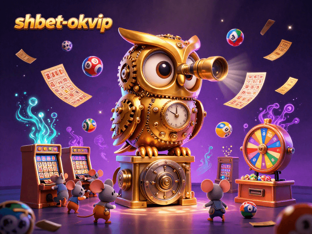 Engage with shbet-okvip's vibrant casino scene featuring golden owl and dynamic game elements.