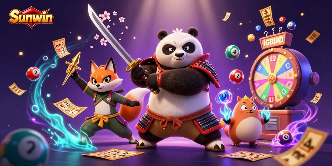 Engage in thrilling gaming adventures with Sunwin at this vibrant, magical casino scene.