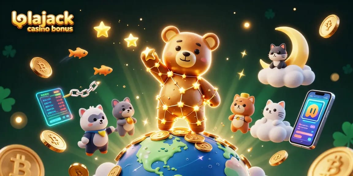 Experience the exciting lolajack casino bonus with captivating animated elements in a vibrant, dynamic scene.