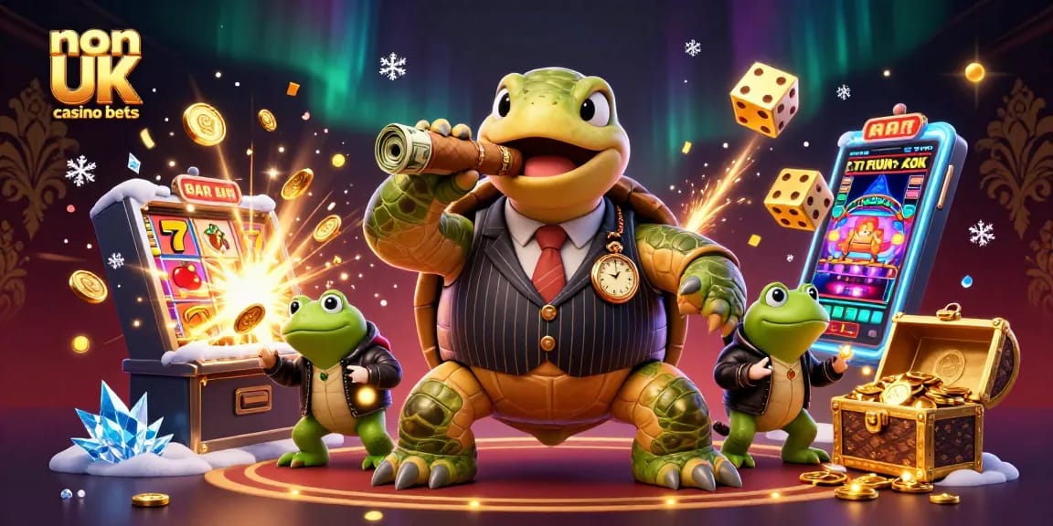 Experience thrilling non UK casino bets with lively cartoon characters amid a jackpot explosion of fun.