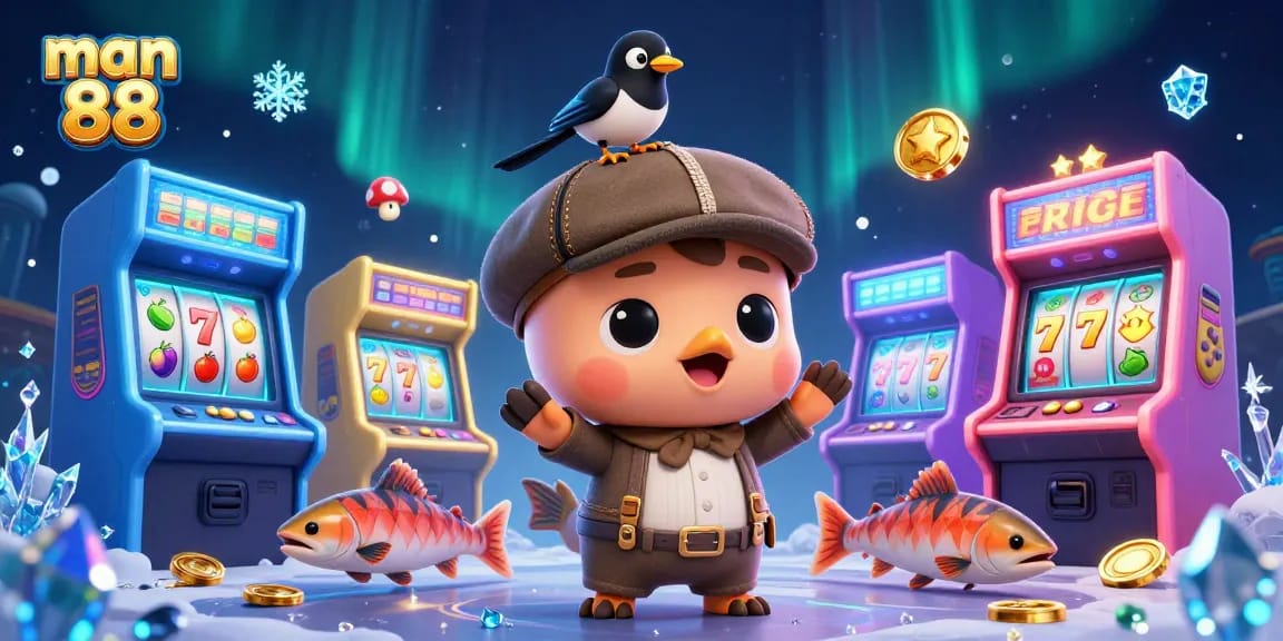 Enjoy thrilling games at man 88 with colorful casino elements and playful characters.