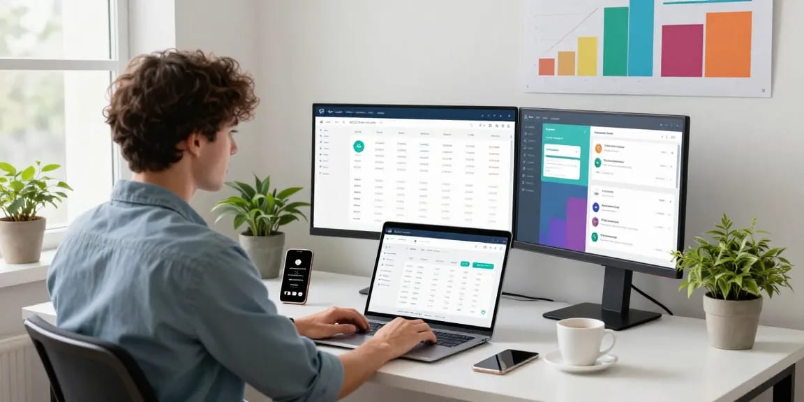 Dynamic online payment gateway dashboard setup in a modern e-commerce workspace.