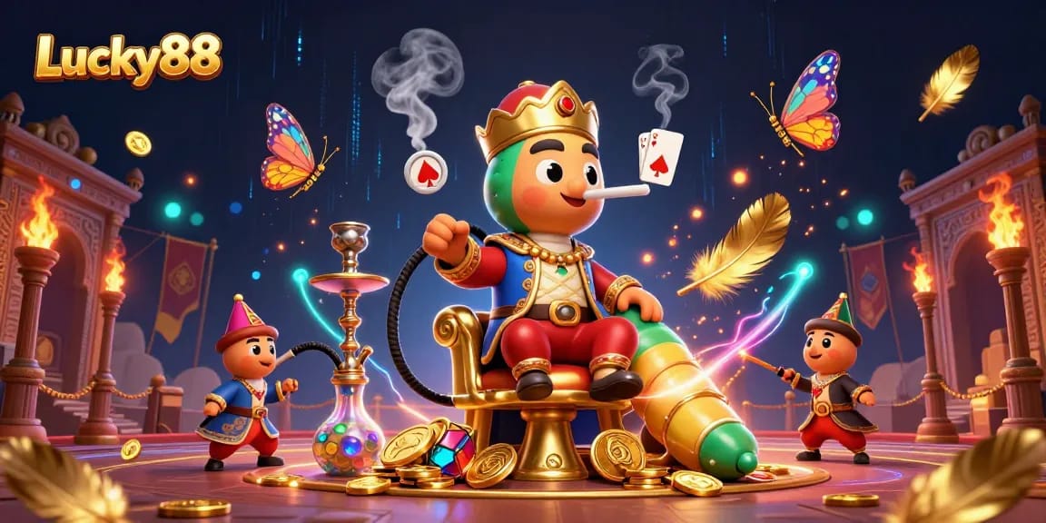Experience thrilling moments at Lucky88 with vibrant casino elements and a captivating scene.