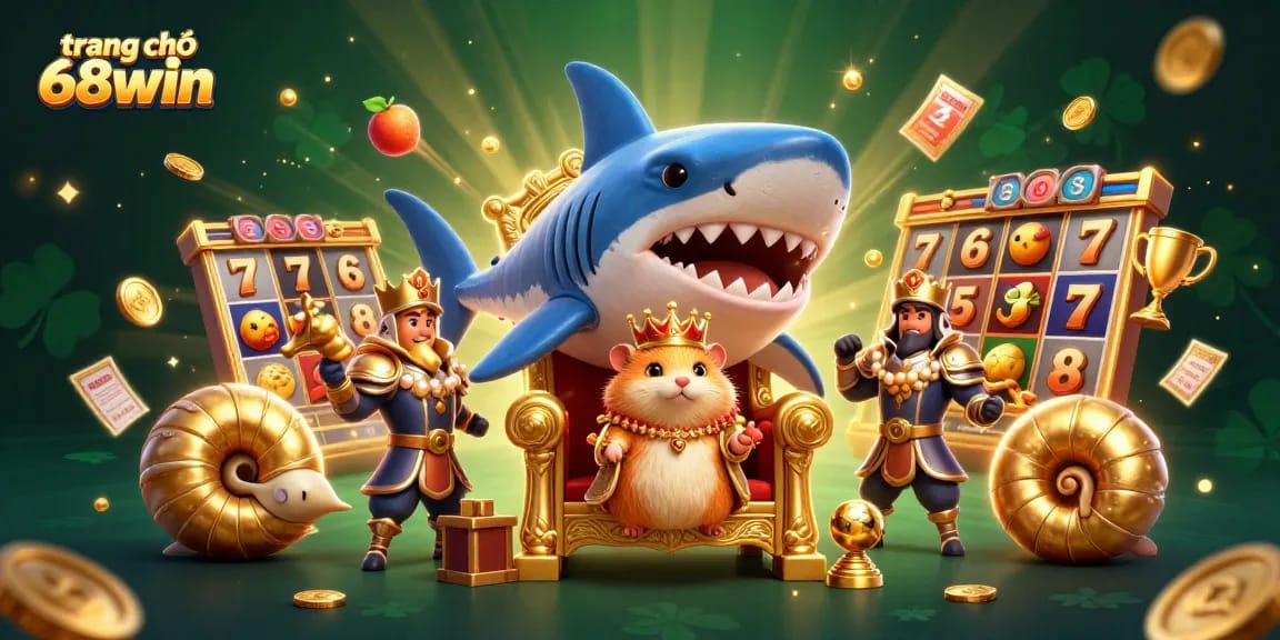 Experience the excitement of gambling with trang chủ 68win's dynamic slots scene featuring vibrant characters and game elements.