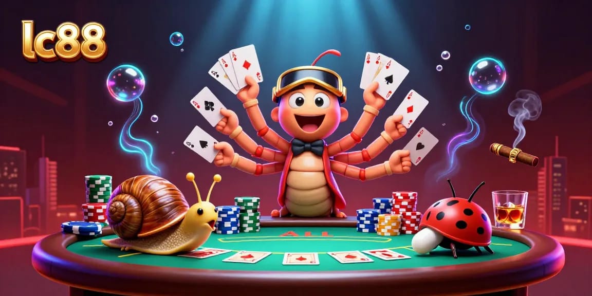 Experience thrilling gaming action at lc88 with a vibrant casino scene featuring dynamic characters and rich game elements.