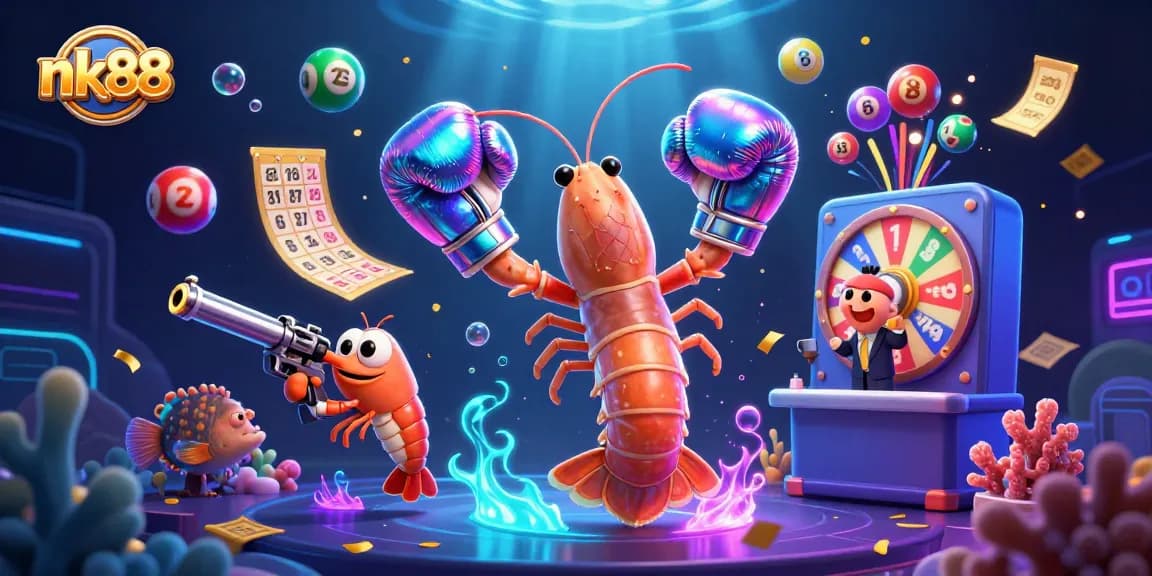 Experience the excitement of nk88 with a vibrant lottery scene featuring dynamic game elements.