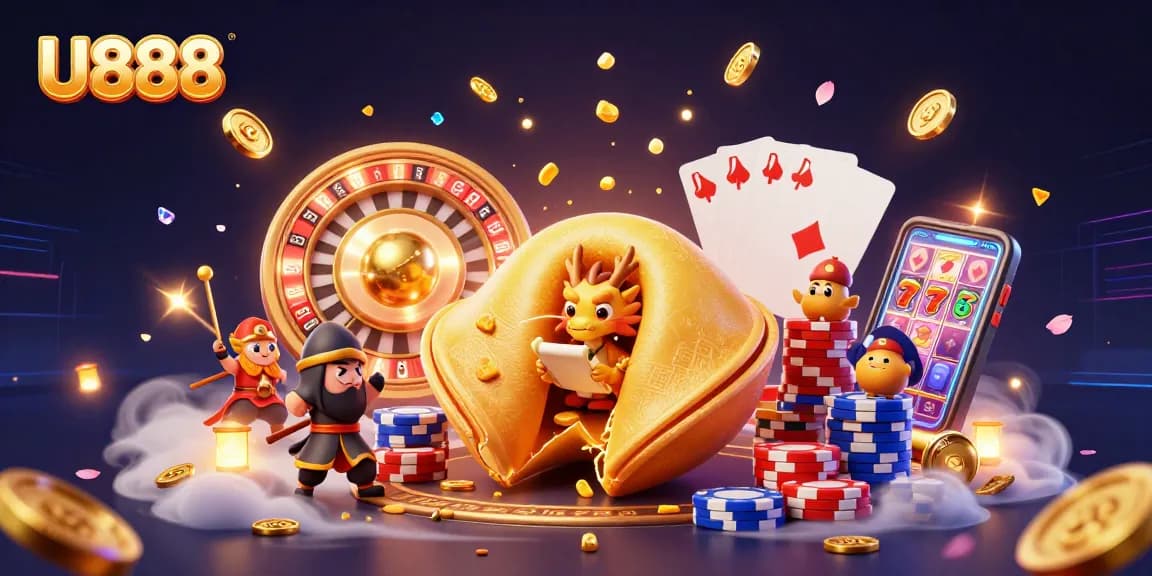 Experience thrilling gameplay at U888 with vibrant casino elements creating an engaging atmosphere.