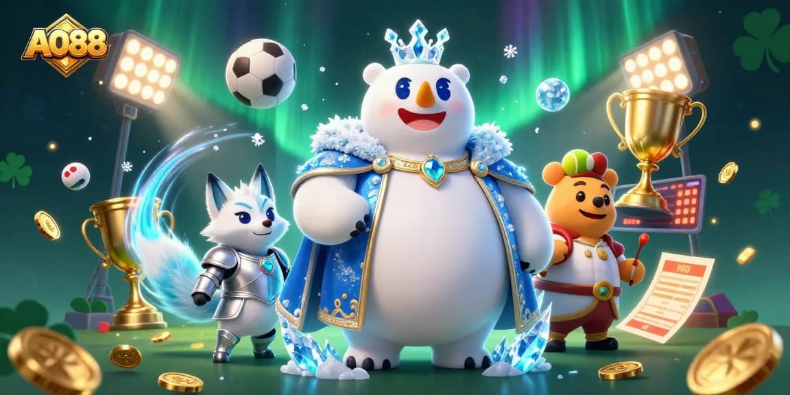 Experience AO88's thrilling gaming atmosphere with dynamic sports elements and magical characters.
