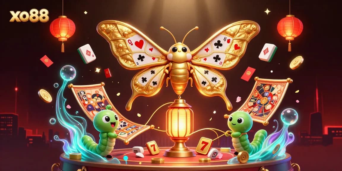 Engage in thrilling gameplay at xo88 with vibrant 3D casino illustrations showcasing unique game elements.