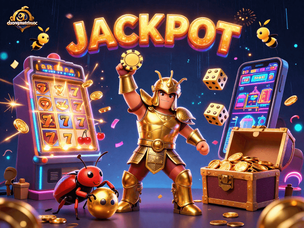 Experience duongmatchuoc in a vibrant scene with dynamic characters and casino highlights.