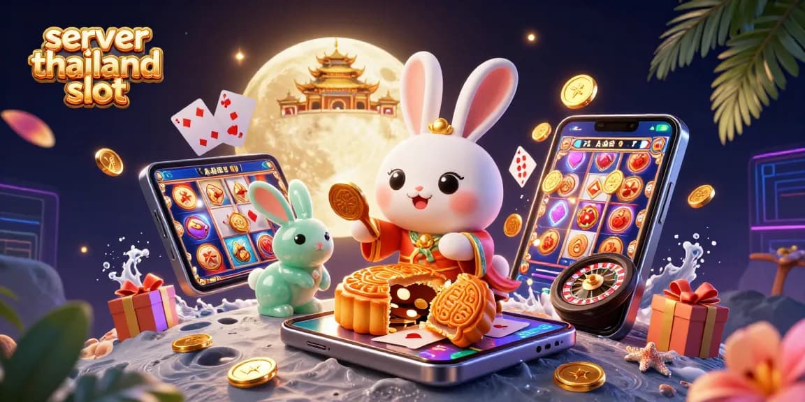 Experience thrilling gameplay with server thailand slot in this vibrant 3D casino scene.