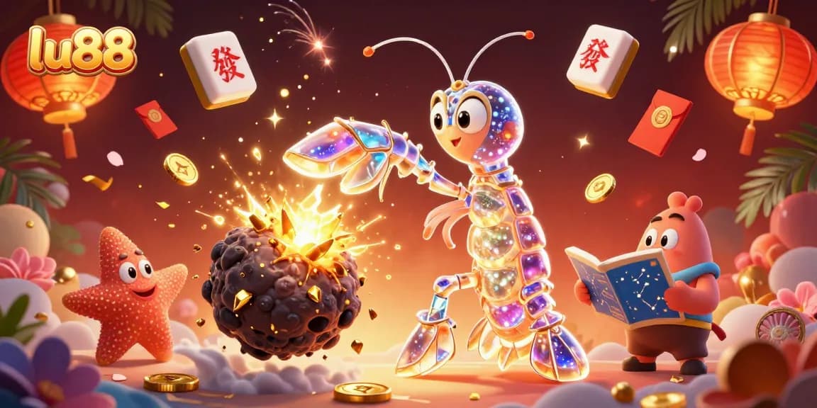 Experience the thrill of lu88 in this dynamic casino scene bursting with excitement!