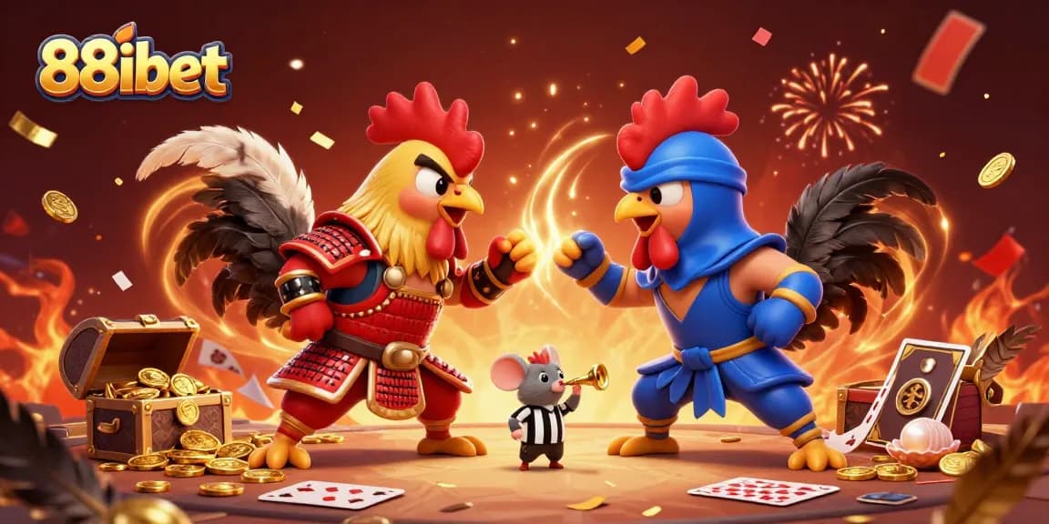 Experience thrilling matches at 88ibet with unique fighting roosters and casino excitement.
