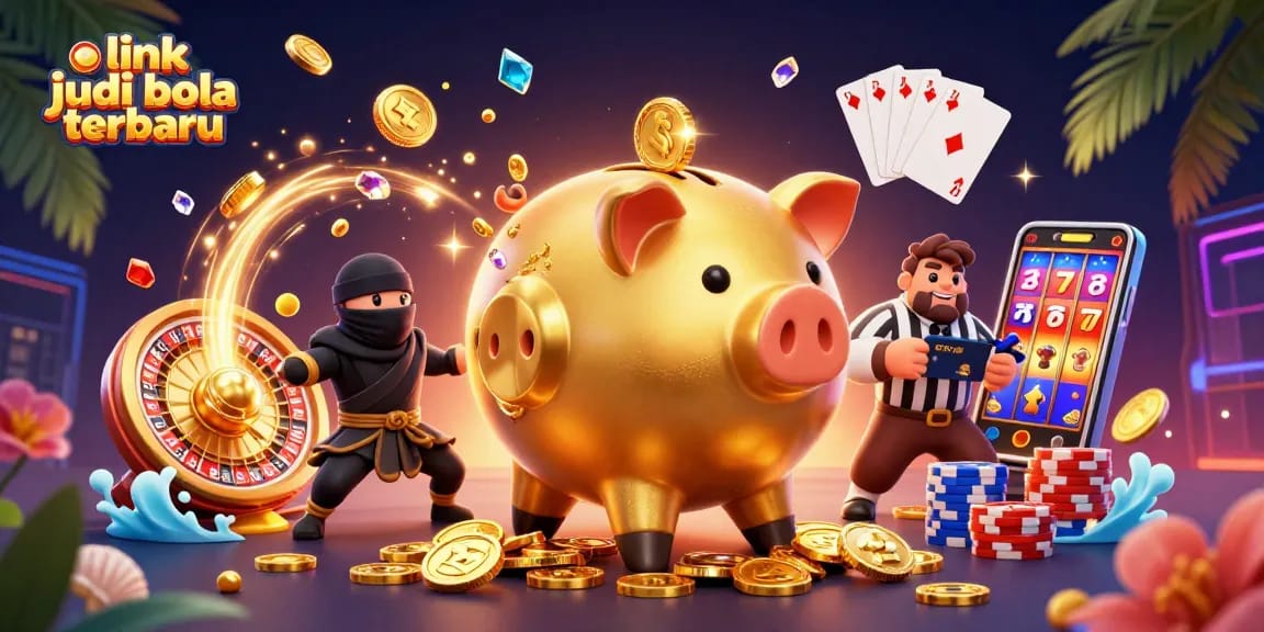 Experience exciting betting with link judi bola terbaru amidst a vibrant casino scene.