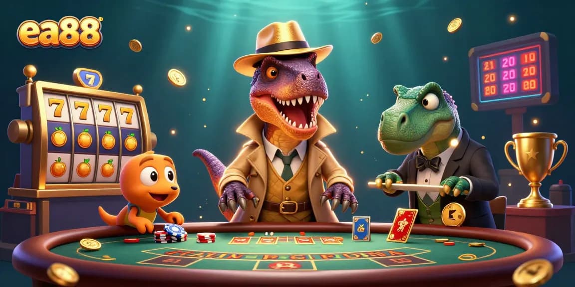 Experience thrilling gameplay at ea88 with intense 3D casino action featuring dynamic slot reels and engaging characters.