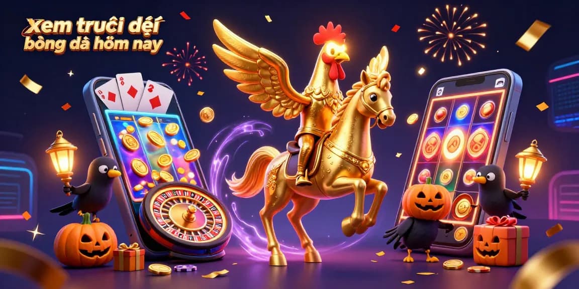 Xem trực tiếp bóng đá hôm nay với trải nghiệm sống động qua trò chơi slot 3D tại một casino kỳ diệu.