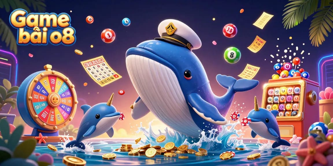 Experience the vibrant action of Game bài o8 with exciting characters and dynamic gaming elements in a lively casino atmosphere.