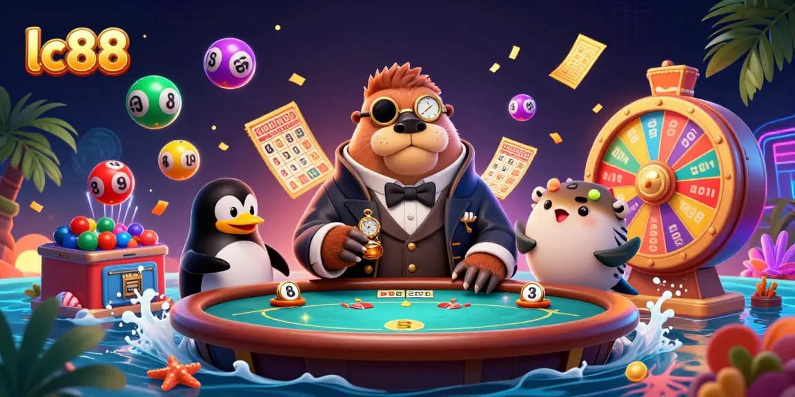 Experience lively gaming action at lc88 with engaging characters and vibrant casino elements.