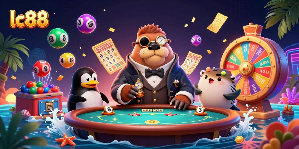 Experience lively gaming action at lc88 with engaging characters and vibrant casino elements.