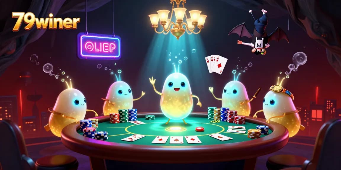 Engage with the thrilling world of 79winer as colorful glowworms illuminate a vibrant cave casino.