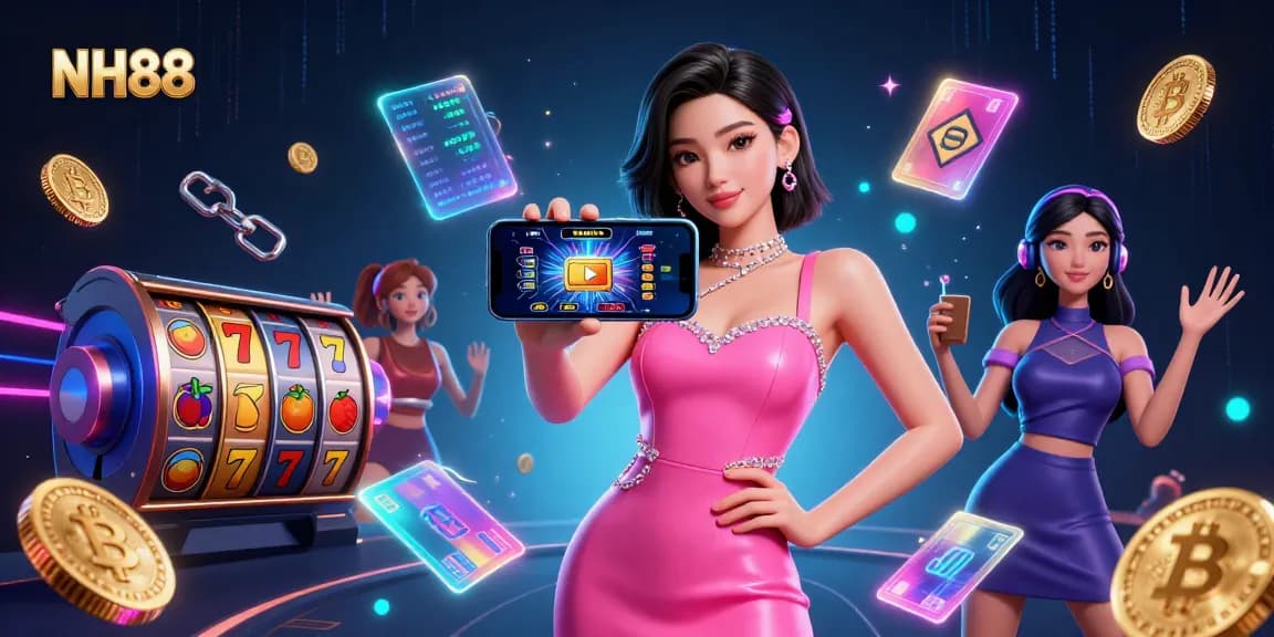 Engage in expert gaming strategies at NH88 with live dealer action and vibrant casino visuals