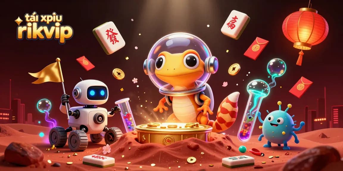 Engage in tài xỉu rikvip with vibrant Martian casino adventure amidst dynamic game elements.