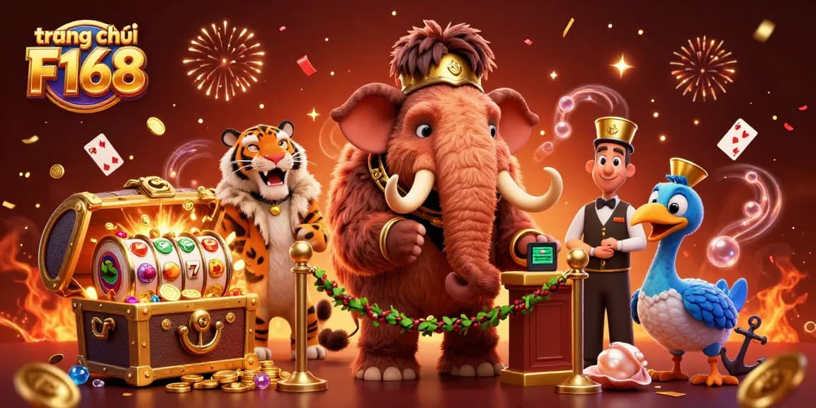 Experience the vibrant action at trang chủ F168 with lively characters and dynamic gaming elements