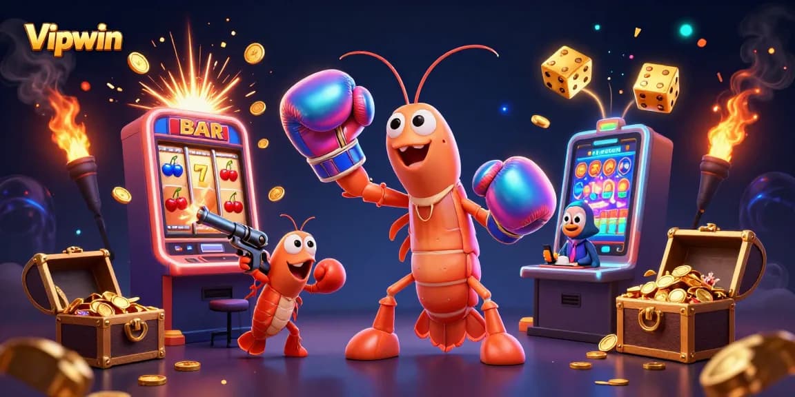 Experience excitement with Vipwin's dynamic gaming environment featuring vibrant characters and thrilling jackpots!
