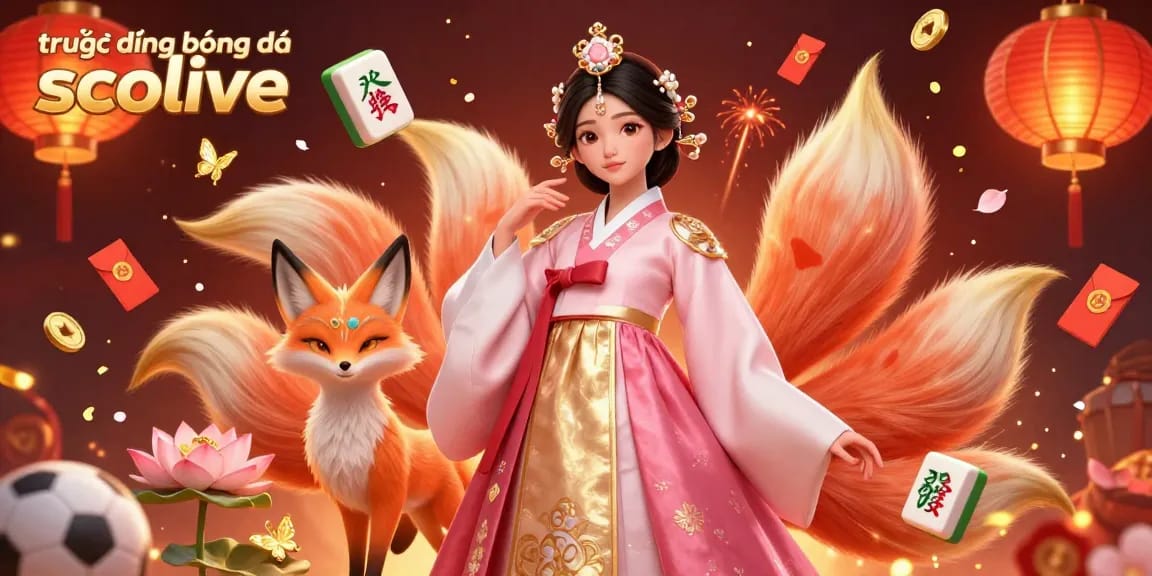 Experience trực tiếp bóng đá socolive with vibrant graphics featuring lucky characters and dynamic elements of sports.