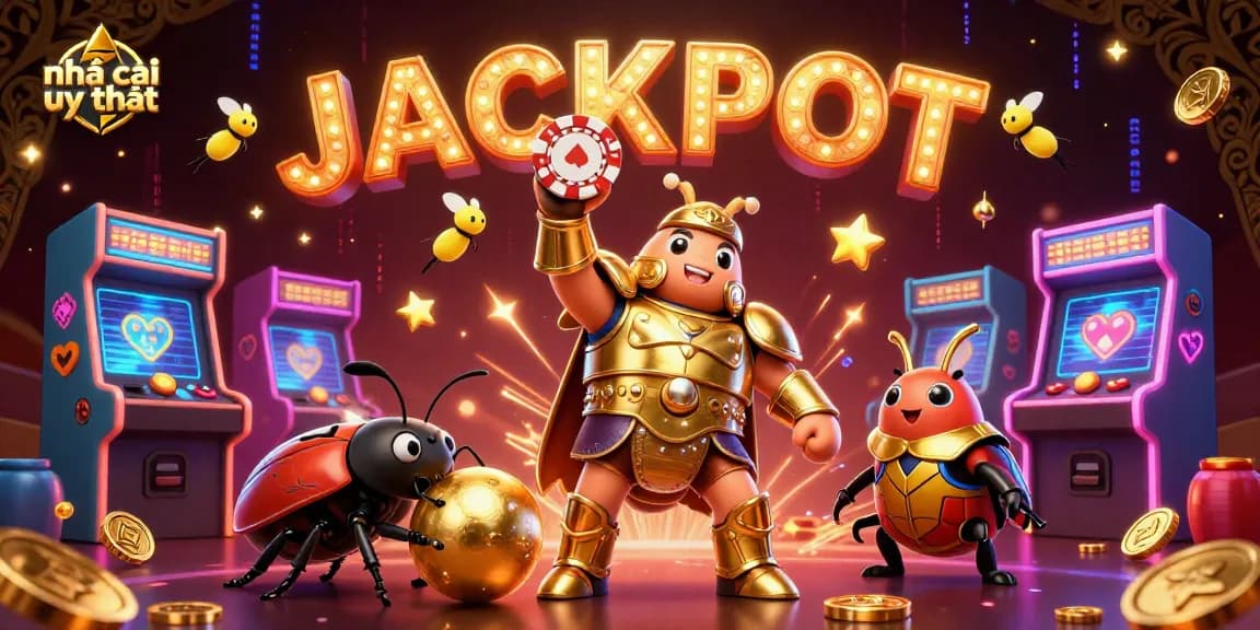 Experience the thrill of nhà cái uy tín with vibrant gaming elements and characters in action.