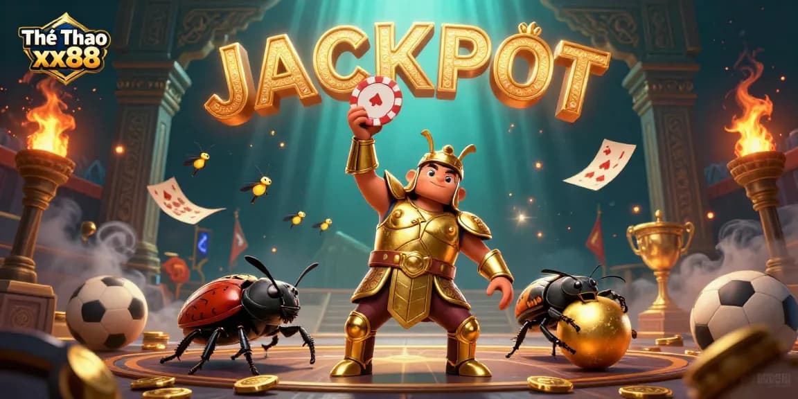 Engage with Thể Thao xx88's thrilling sports betting scene featuring dynamic characters celebrating victory.