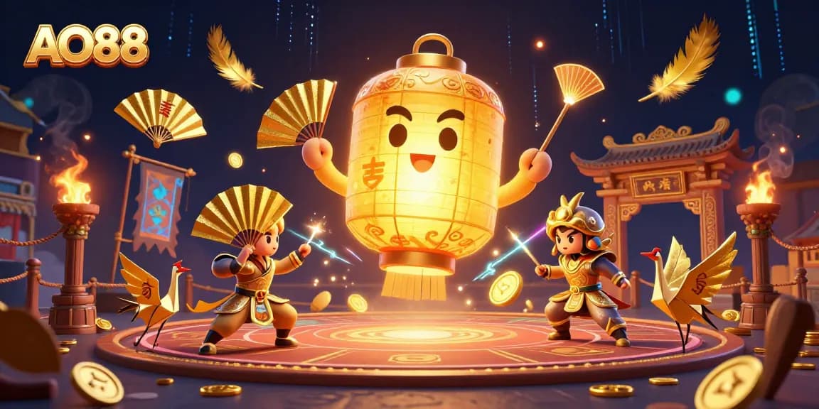 Experience seamless gaming at AO88 with vibrant characters and enchanting casino elements.