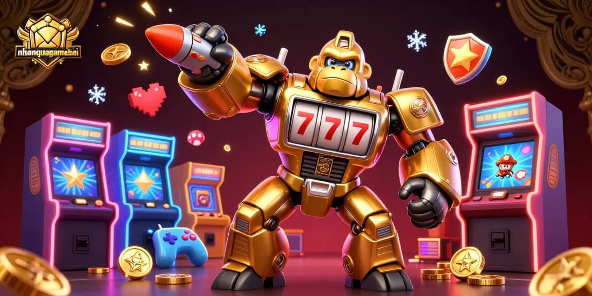 Engage in thrilling casino action with nhanquagamebai's unique characters and vibrant gaming elements.