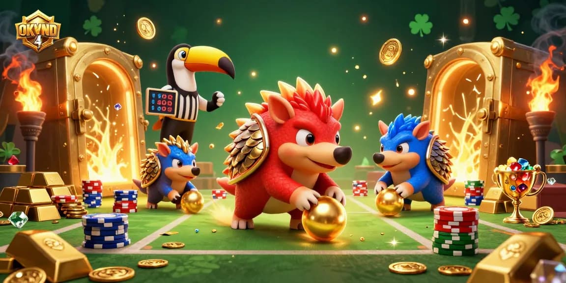 Score big with OKVND 4 in a vibrant casino showdown featuring dynamic pangolin rivals.