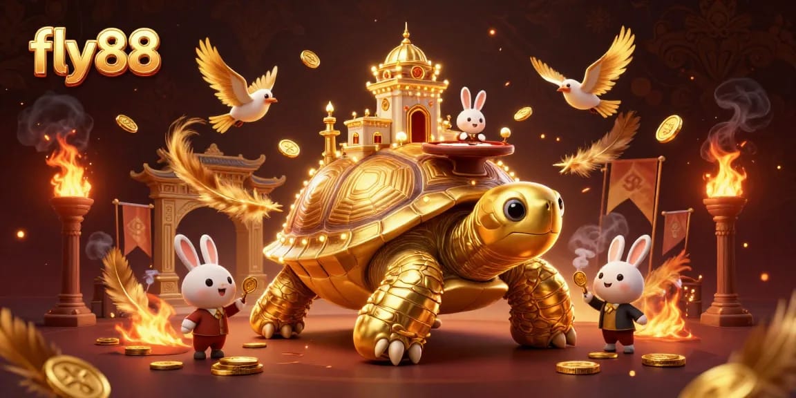 Experience thrilling excitement with fly88 at a vibrant online casino scene featuring unique gaming elements.