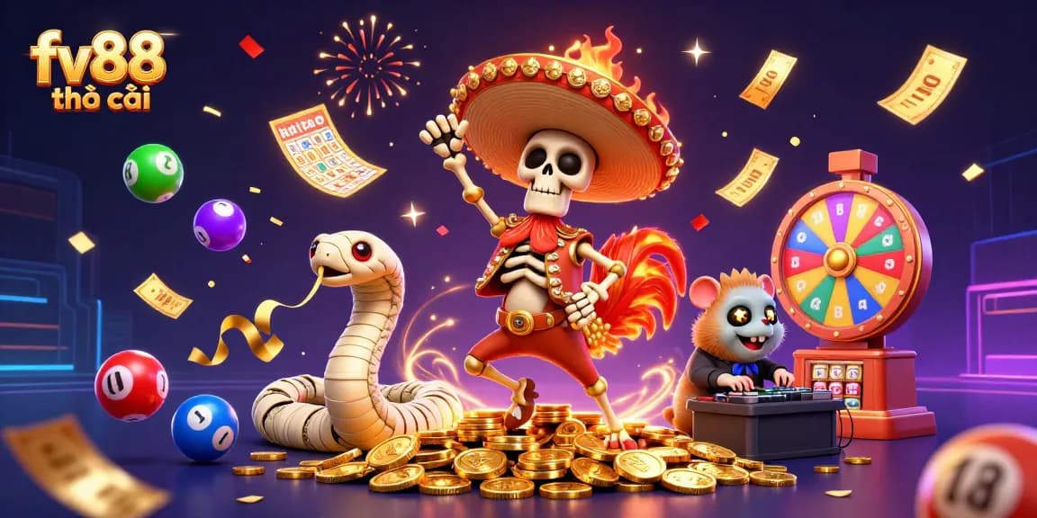 Experience the excitement of winning at fv88 nhà cái with vibrant casino theme.