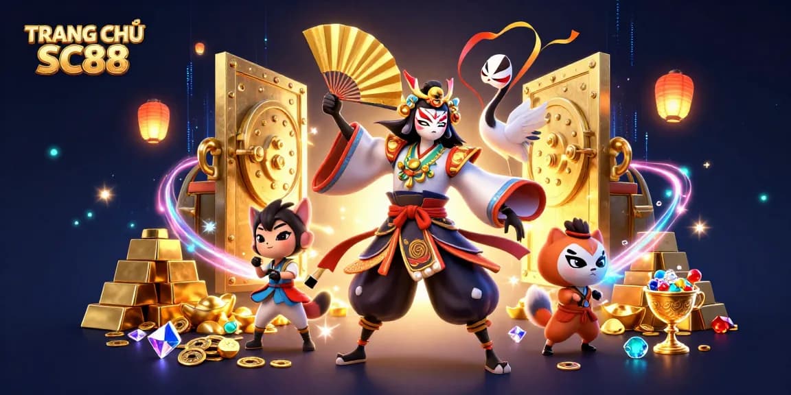 Experience TRANG CHỦ SC88 with vibrant gaming elements and stunning visuals showcasing online casino excitement.