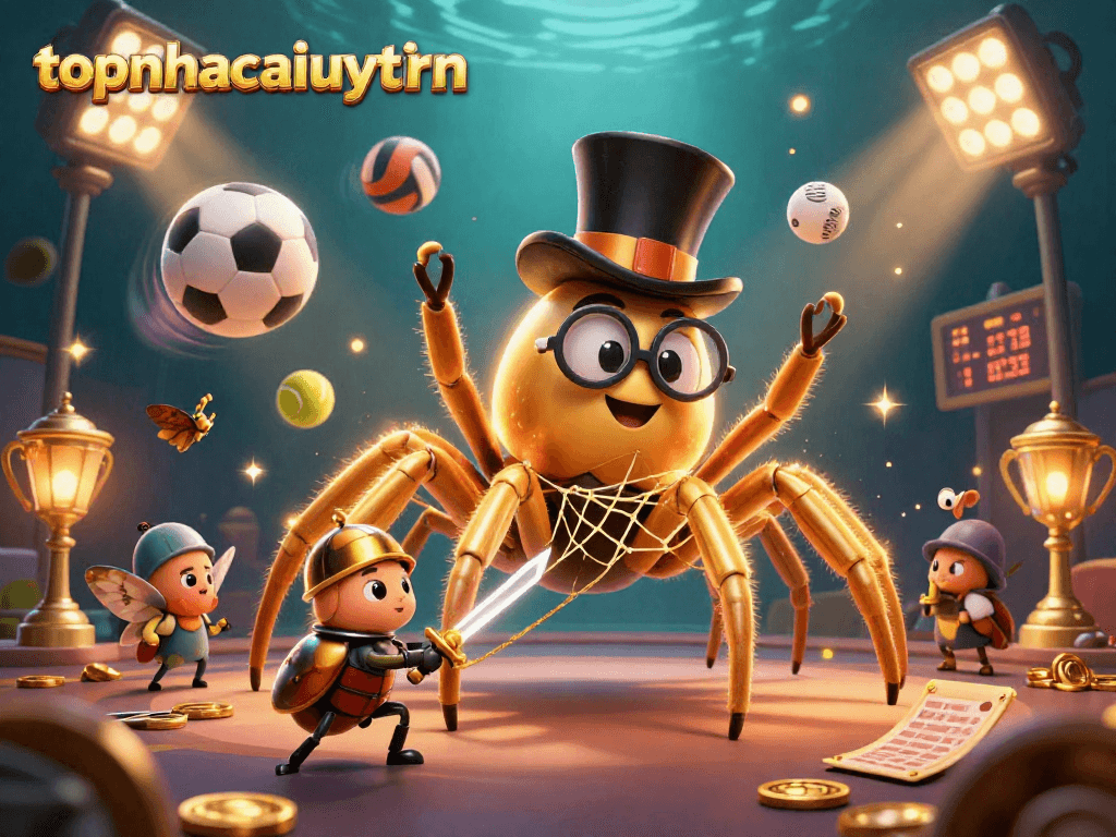 Experience thrilling gameplay at topnhacaiuytinn with our vibrant casino 3D illustration showcasing excitement and chances of winning.