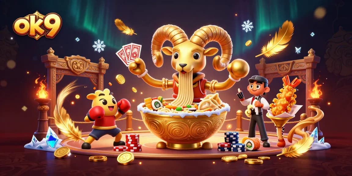 Engage with the exciting universe of ok 9, featuring vibrant casino characters and gaming elements.