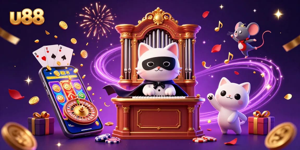 u88 players enjoy vibrant slot games amid enchanting casino atmosphere.